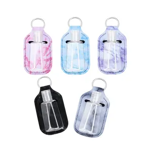 RTS Neoprene Keychain 30ml Hand Sanitizing Holder Designers Keychain