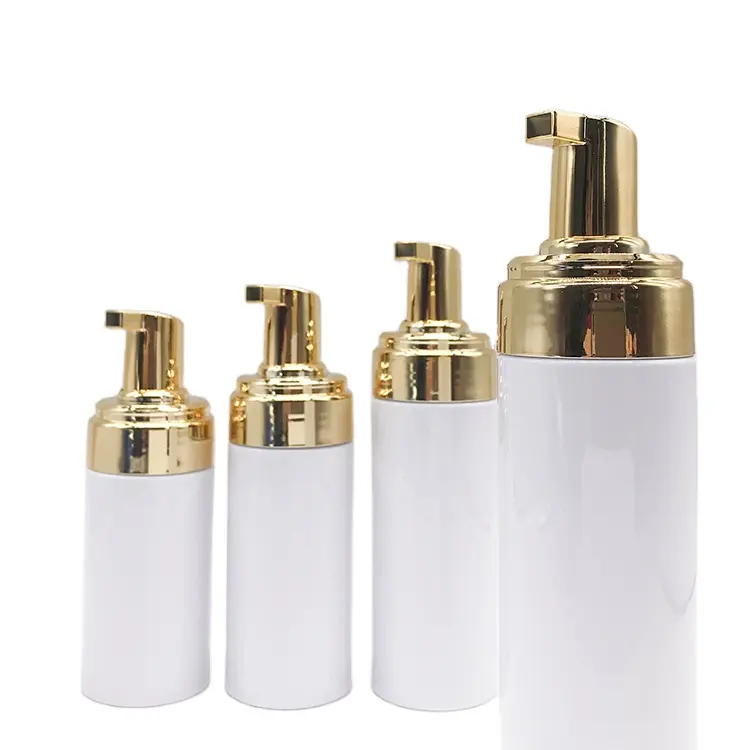 Nhũ tương Dispenser Chai PET tái chế mỹ phẩm xà phòng Rose Gold tạo bọt bơm áp lực chai