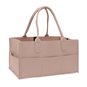 Felt Diaper Bag 33x23x18.5cm Non Woven Fabric Storage Organizer Reusable Compartmentalized Diapers <b>Nappies</b> Storage <b>Box</b> - Product Image 1