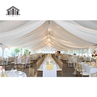 Tentes de réception pour événements de mariage en plein air, cadre en aluminium mobile robuste pour 500 personnes, double couche