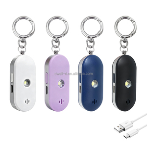 พวงกุญแจสัญญาณเตือนภัยส่วนบุคคลแบบชาร์จได้ เสียงไซเรน 130 เดซิเบล อุปกรณ์เตือนภัยเพื่อความปลอดภัยส่วนบุคคลสำหรับผู้หญิง นกหวีดป้องกันตัวจากอันตราย - Product Image 2