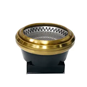 فرن الفحم التجاري Yawei | فرن تناول الشواء الدائري لعادم العادم 410 لخفض التدخين | معدات تناول الشواء لمتاجر الباربيكيو الصينية - Product Image 1