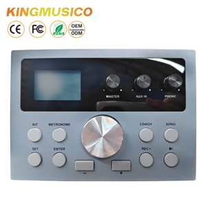 KINGMUSICO PDM-200E Batterie électronique professionnelle 8 pièces à peaux en silicone, 225 sons, 30 morceaux, connexion directe - Product Image 6