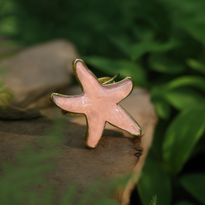 Starfish <b>Ring</b> 316L Stainless Steel PVD Gold Plating Fashion Jewelry Women's Accessory - Product Image 3