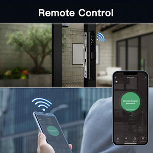 ट्या स्मार्ट वाई-फाई डिजिटल डोर लॉक वाटरप्रूफ संकीर्ण प्रकार ताला कांच के दरवाजे के लिए कीपैड टच पासवर्ड कीलेस एंट्री - Product Image 4