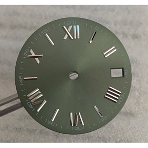 Cadran de montre 28,5 mm à motif soleil et chiffres romains, style bois, pièces de rechange pour mouvement NH35 NH36 - Product Image 4