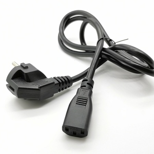 2 针欧洲插头电源线与 PVC 电缆 2M 1M - Product Image 3