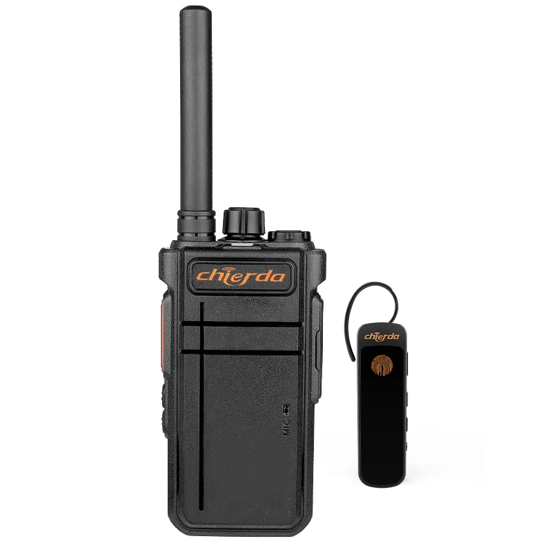 Chierda CD-101P auricolare Bluetooth Type-c Talkie Walkie Torch Light vhf/uhf radio walkie talkie