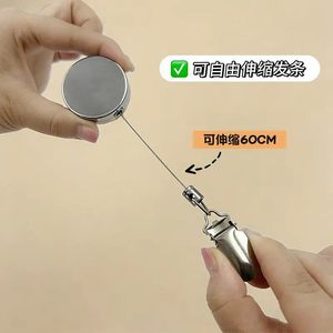 Clip à boucle facile à dégainer gris bronze 60 cm extensible et durable pour serviettes et vêtements - Product Image 4