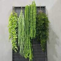 Guirlande de plantes grimpantes artificielles en soie verte pour décoration intérieure de plafond pour Thanksgiving, restaurants, hôtels, salles de banquet