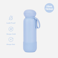 Flacons sous vide en acier inoxydable anti-fuite personnalisés en gros bouteille thermos portable pour enfants Fpr School