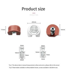 Conectores de Muebles Tres en Uno de Aleación de Zinc y Plástico, Color Blanco, Accesorios de Unión para Gabinetes, Ferretería para el Hogar - Product Image 6