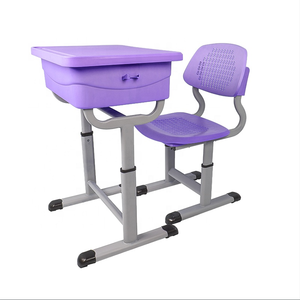 Meubles scolaires très demandés, production directe d'usine, bureau et chaise en plastique pour l'école primaire - Product Image 2