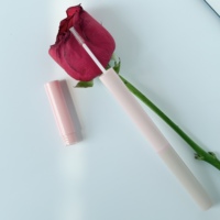 Tube de mascara vide rose personnalisé à double tête avec brosse à cils, emballage cosmétique rechargeable pour marques de maquillage