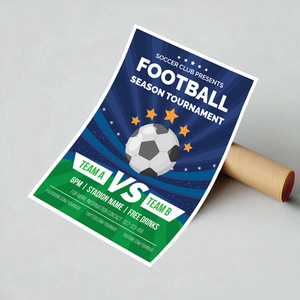 Affiche de football personnalisée pour <span class=keywords><strong>d</strong></span>écoration murale, impression offset sur papier fantaisie, taille personnalisée, pour la maison, le bureau, la <span class=keywords><strong>d</strong></span>écoration sportive - Product Image 2