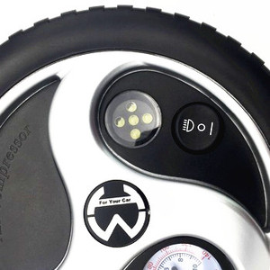 Compresseur d'air portable U-NAI UN-1101 12V à faible bruit avec moniteur de pression des pneus, gonflage rapide, corps en ABS, monocylindre pour voiture - Product Image 3