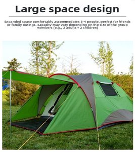 Toldo para exteriores, mosquitera para acampar, <span class=keywords><strong>plegable</strong></span>, tipo de soporte recto, <span class=keywords><strong>impermeable</strong></span> para las cuatro estaciones, ligero, necesita instalación - Product Image 3