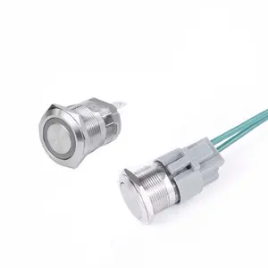 High current metal push button switch Waterproof anti-damage 10A 15A 20A stainless steel push button switch