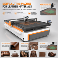 Machine de découpe de tissu CNC en promotion avec caméra de vision et couteau oscillant pour cuir et matériaux flexibles