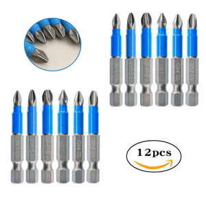 Guest Quality Screwdriver <b>Bits</b> 6mm Hex Shank Ph1 Ph2 Ph3 Pz1 <b>Pz2</b> Pz3 For Electric Screwdrivers - Product Image 1