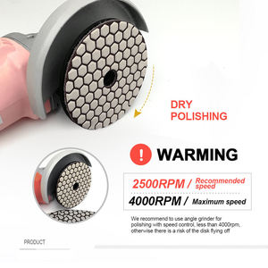 Offre Spéciale 4 pouces Flexible diamant tampons de polissage à sec résine Bond ponçage pour béton granit marbre disque de meulage - Product Image 2