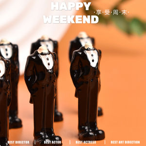 Miniatura de Vestido de Novia y Traje de Resina para Manualidades, Decoración de Mesa, Escena en Miniatura, Accesorios para Casa de Muñecas - Product Image 5