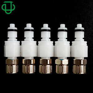 Válvula de cierre de la serie Jiyou M con tuerca de bloqueo, abrazadera de ajuste rápido, conector macho, tamaño de puerto de 1/4 pulgada para uso médico, alimentario e industrial. - Product Image 3