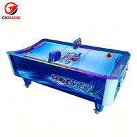 Coin Operated Indoor Air Hockey Table Full LED Lighting Electronic Score Counter Game Table for Family Entertainment Center
