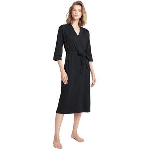Bata Kimono de Algodón para Mujer, Ligera, Larga, de Punto, Suave, para Dormir o Estar en Casa, Tallas S a 3XL - Product Image 1