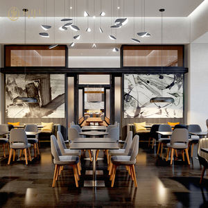 Juego de Sillas de Restaurante Reforzadas de Madera Maciza de Alta Calidad Personalizadas para Restaurante de Lujo, Hotel, Mesa, Sofás, Muebles - Product Image 1