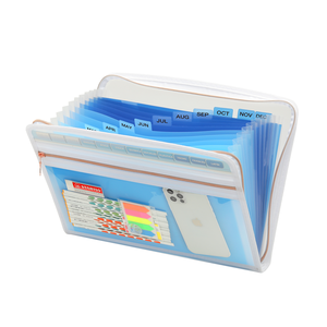 Customized PVC PP <strong>Plastic</strong> <strong>Document</strong> Organizer with Clear Front Pocket <strong>File</strong> <strong>Folders</strong> for Receipts and <strong>Documents</strong> <strong>Custom</strong> Logo - Product Image 4