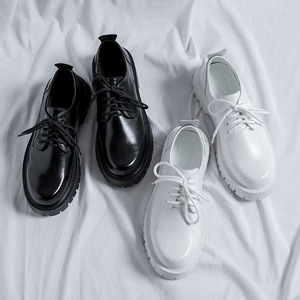 Chaussures de Ville en Cuir <span class=keywords><strong>pour</strong></span> Hommes de Haute Qualité à Talon Épais, Noires, <span class=keywords><strong>pour</strong></span> Tenues d'Affaires - Product Image 2
