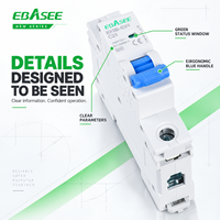 EBASEE 1P 6-63A 6kA Disjoncteur miniature AC courbe C sur rail DIN