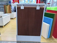 Coussin de refroidissement à eau pour climatiseur / Rideau humide en nid d'abeille pour refroidisseur d'air / Système de refroidissement par rideau humide pour équipement d'élevage