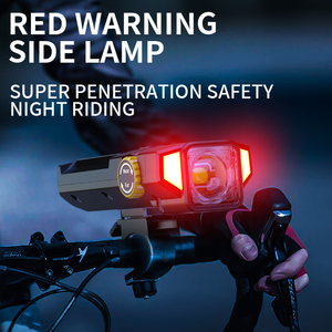 30W xe đạp phía trước ánh sáng 800m dài phạm vi dẫn ánh sáng màu đỏ khẩn cấp xoay Zoom năng lượng mặt trời sạc xe đạp ánh sáng MTB gắn ban đêm cưỡi - Product Image 3