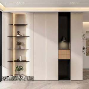 Muebles de Entrada de Lujo para el Hogar, Gabinetes de Almacenamiento de Madera Minimalistas Modernos Personalizados para Sala de Estar - Product Image 6