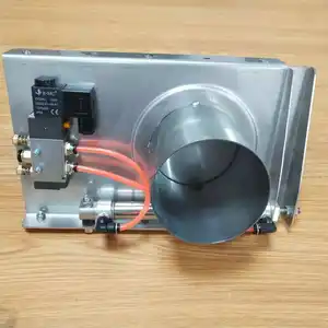 Sako — porte de souffle pneumatique en spirale avec tuyau de connexion droite, électrovanne 220v ac, 100mm 125mm