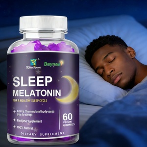 OEM Herbal Raspberry Flavored Immune Sleep Gummies with Elderberry Melatonin Vitamin C Zinc - Product Image 2