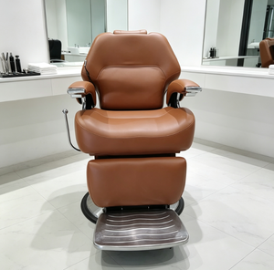 Sillón de Barbería de Cuero PU Ecológico, Diseño Patentado, Simple, Moderno y Elegante para Salón de Belleza Profesional, Novedad 2026 - Product Image 1