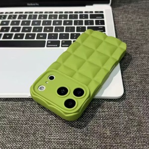 Coque de téléphone à motif damier pour iPhone 17 Pro Max, finition mate effet peau, pour Apple 16, coque de protection haut de gamme antichoc 13 - Product Image 3
