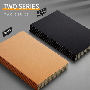 Cuaderno de Papel <span class=keywords><strong>Kraft</strong></span> Engrosado A5/B5, Simple, para Aula, Tapa Dura, para Estudiantes, con Rayas y Cuadrículas, Encuadernación Cosida, <span class=keywords><strong>Libreta</strong></span>, Regalo, Venta al por Mayor - Product Image 4