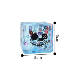 Wholesale Halloween Squishy Ice <b>Cube</b> Toy Funny Stress Relief Toy Trick or Treat Fidget Toys Halloween <b>Cube</b> Squishy Toy Kids Gift - Product Image 2