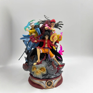 Figurines One Piece - Trois Capitaines - Onigashima - <span class=keywords><strong>Luffy</strong></span> - Kid - Law - Modèle de figurine <span class=keywords><strong>en</strong></span> boîte - Vente <span class=keywords><strong>en</strong></span> gros - 20 cm - Product Image 4
