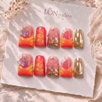 Uñas Postizas Acrílicas Hechas a Mano con Curva 3D Francesa, Diseño Exclusivo ODM, Cobertura Completa PMMA, Uñas Personalizadas, 10 Piezas