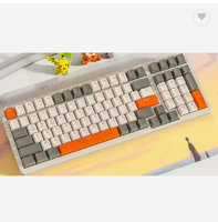Clavier de Jeu Mécanique 85 Touches avec Repose-Poignet Filaire pour Win/IOS 2.4G + Bluetooth - Accessoire Informatique