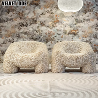 Canapé Lounge Simple Moooi Petal Chair - Canapé Design Texturé en Forme de Pétale, Confortable et Stylé, pour les Espaces de Salon