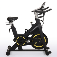 Vélo de spinning professionnel d'intérieur avec résistance à friction réglable, équipement d'exercice pour l'entraînement à domicile