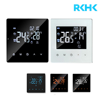 Termostato Inteligente RKHK Tuya WiFi para Sistemas de Calefacción por Suelo Radiante, Programable, Eléctrico, para Calderas de Agua y Gas