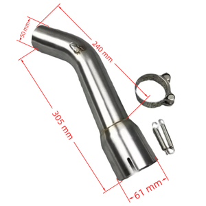 Système d'échappement de moto HF BENMA, silencieux, tube de liaison intermédiaire, adaptateur à enfiler pour Fazer FZ1 FZ1N <span class=keywords><strong>FZ1000</strong></span> - Product Image 4