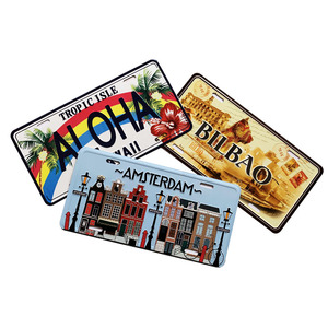 Hoa Kỳ 12 "x 6 'bán sỉ tùy chỉnh dập nổi xe số tấm lưu niệm kim loại nhôm xe giấy phép tấm trang trí xe giấy phép tấm - Product Image 2